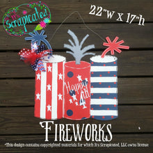 Load image into Gallery viewer, Fire-cracker Fire-cracker Door hanger shape