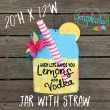 Load image into Gallery viewer, Mason Jar with Straw