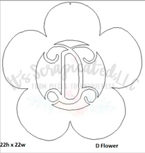 Load image into Gallery viewer, Initial Flower