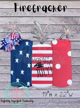 Load image into Gallery viewer, Fire-cracker Fire-cracker Door hanger shape