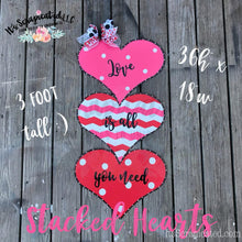 Load image into Gallery viewer, Stacked Hearts