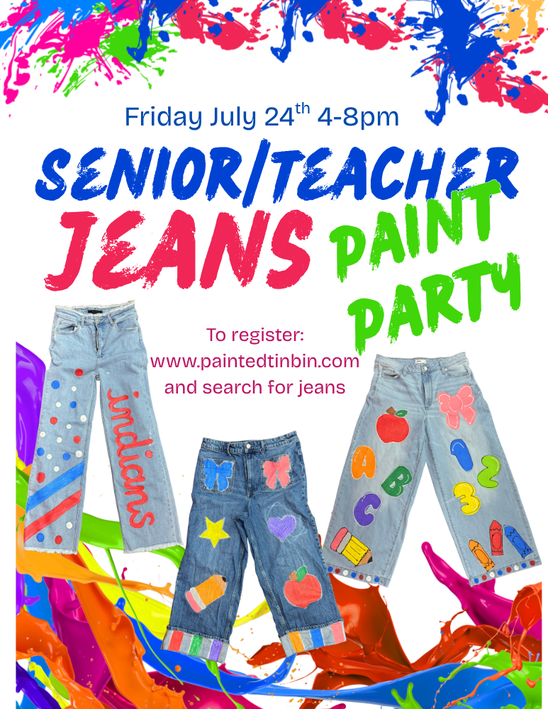 Teacher/Senior Jean Paint party!!