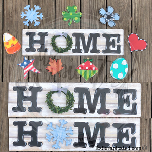 Interchangeable HOME sign