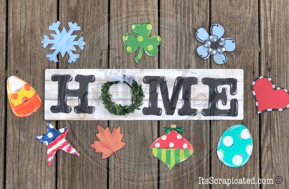 Interchangeable HOME sign