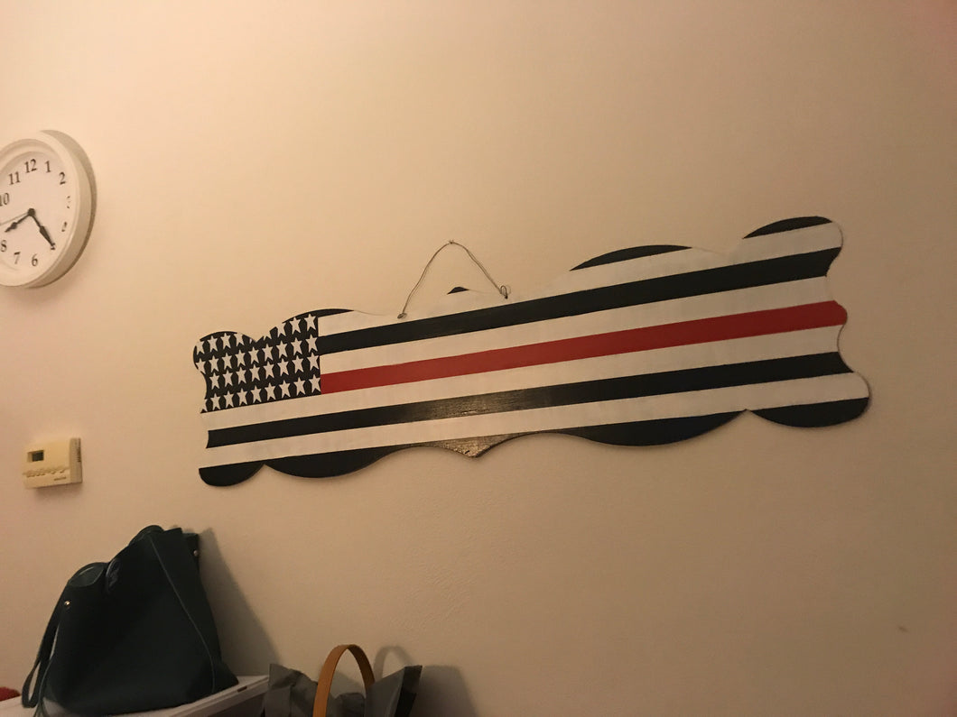 First Responder Flag placard