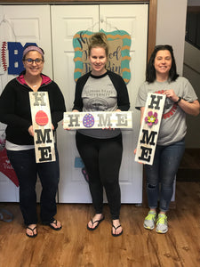 Interchangeable HOME sign