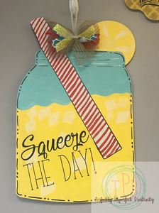 Mason Jar with Straw