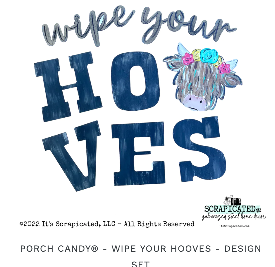 Porch Candy ® Wipe Your Hooves Design Set
