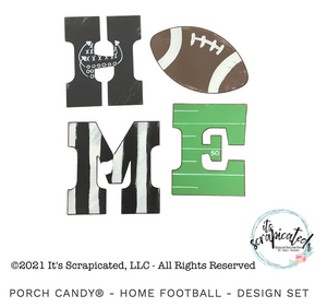 Porch Candy® Home Football Design Set