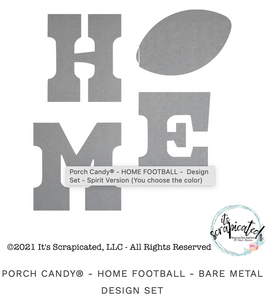 Porch Candy® Home Football Design Set
