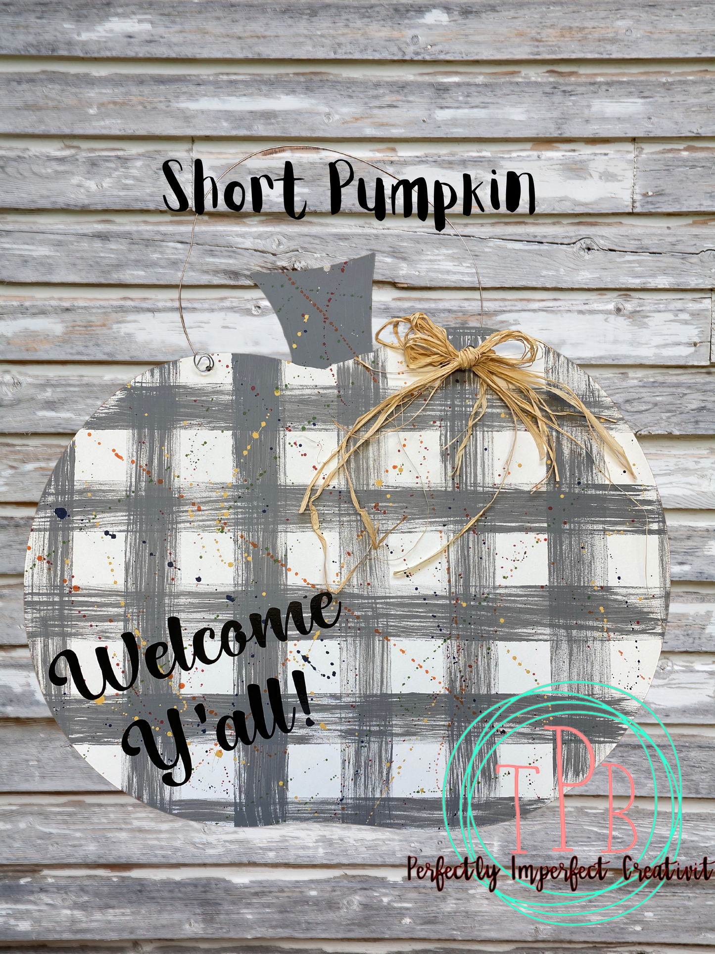 Short Pumpkin - hanging