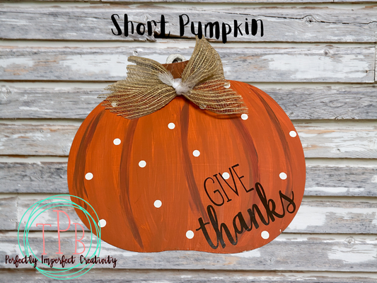 Short Pumpkin - hanging