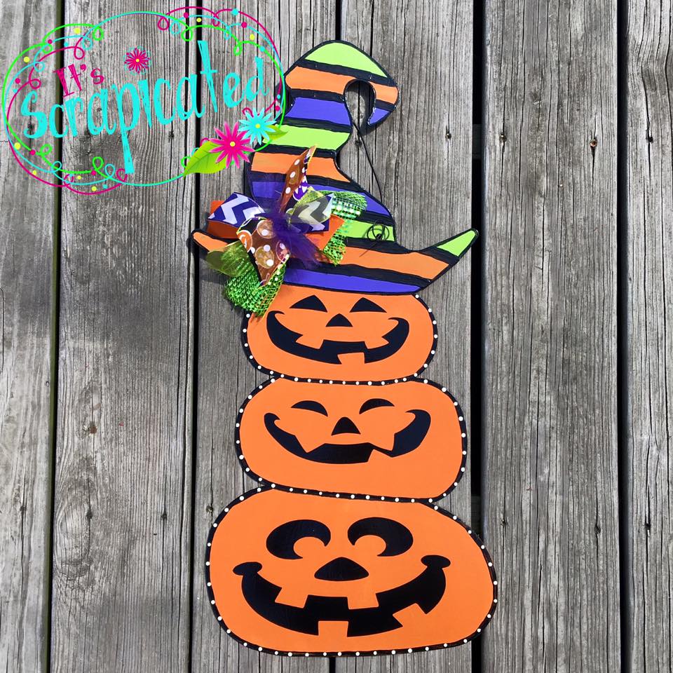 Stacked Jack-o-laterns!